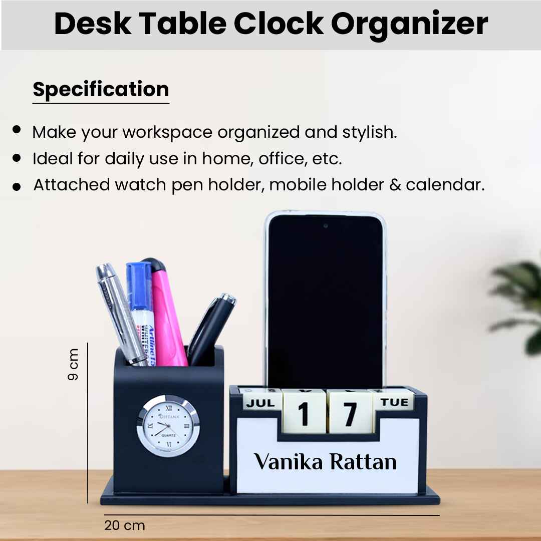 1753254577_Personalized desk clock - Grey silver 02